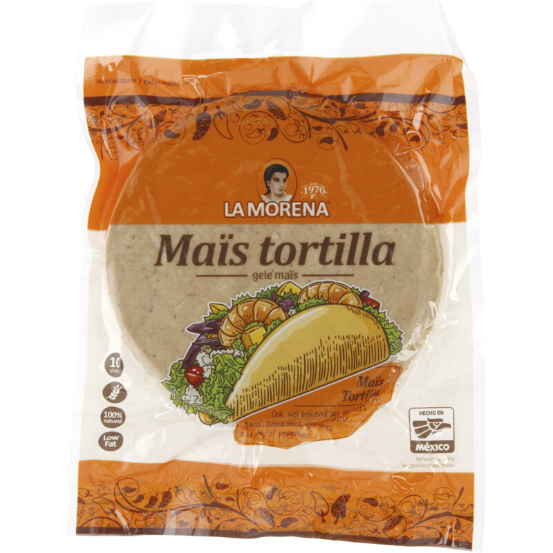 Een afbeelding van La Morena Gele maistortilla (10 stks)