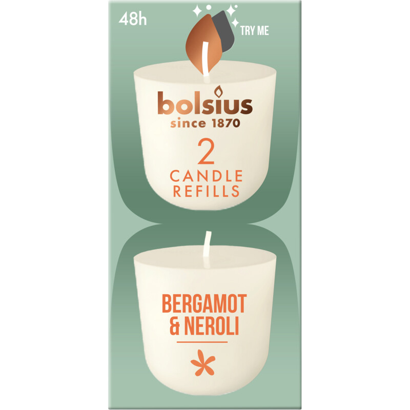 Een afbeelding van Bolsius Navulling clean light bergamot