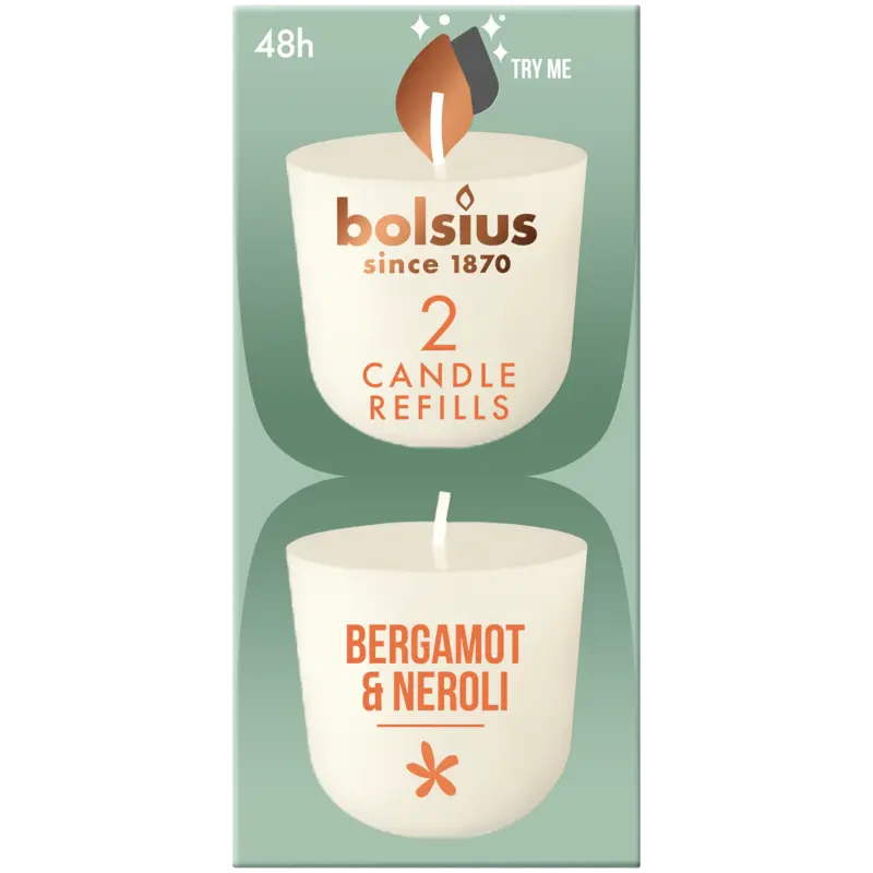 Bolsius Navulling clean light bergamot