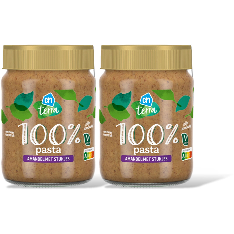 AH Terra Plantaardig 100% pasta amandel 2-pack