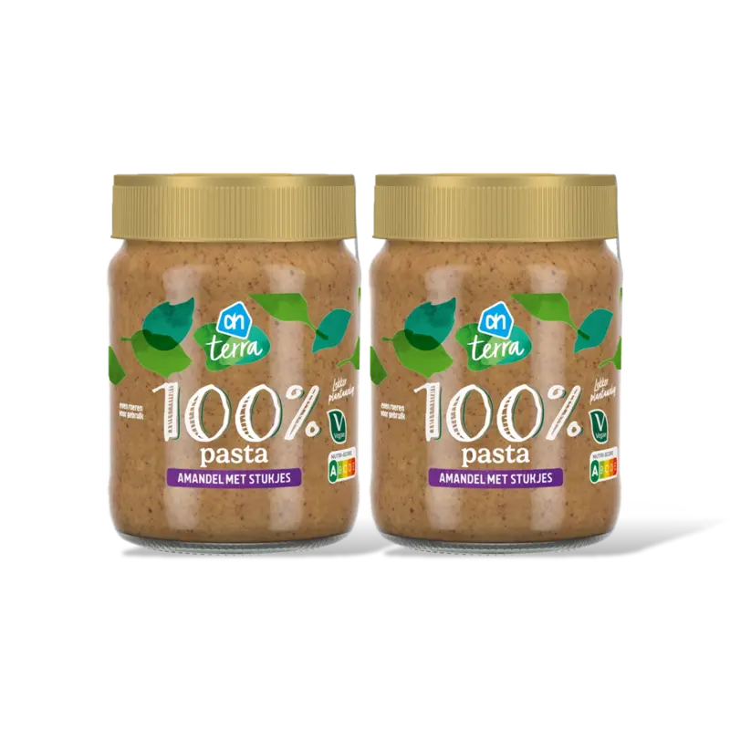 AH Terra Plantaardig 100% pasta amandel 2-pack