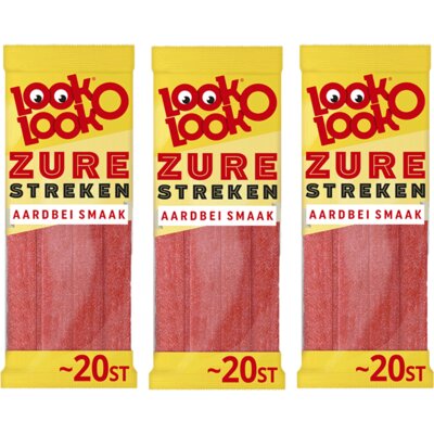 pdp-image-Look-O-Look Aardbei Streken 3-pack