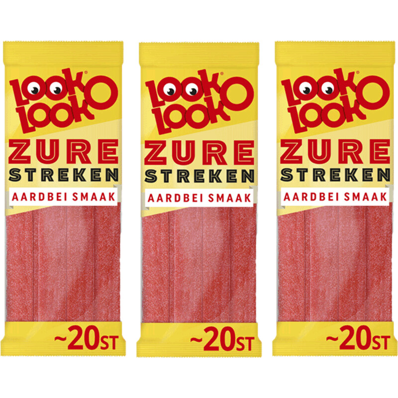 Een afbeelding van Look-O-Look Aardbei Streken 3-pack