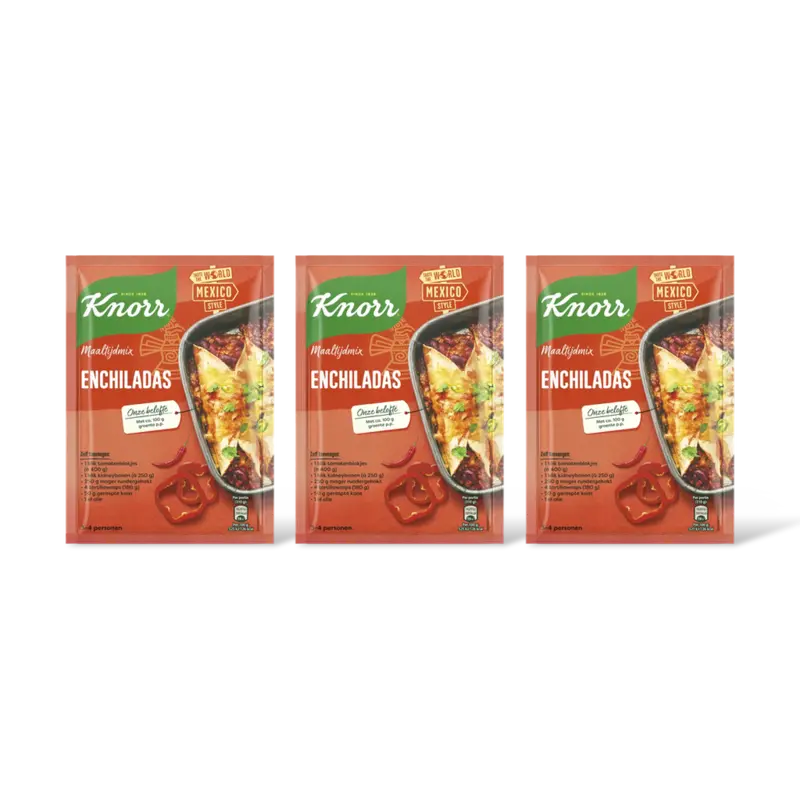 Knorr Maaltijdmix enchiladas 3-pack