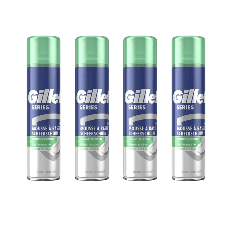 Gillette Series gevoelige huid scheerschuim 4-pck