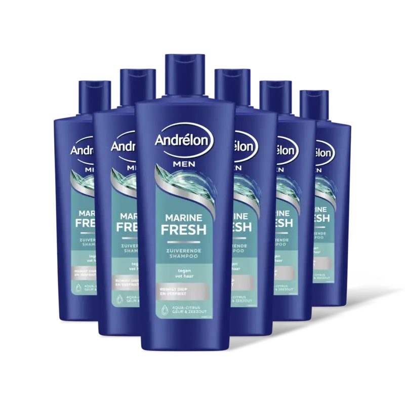 Andrélon Men marine fresh shampoo 6-pack