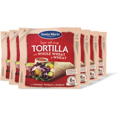 pdp-image-Santa Maria Tortilla wraps volkoren 6x large 6-pack