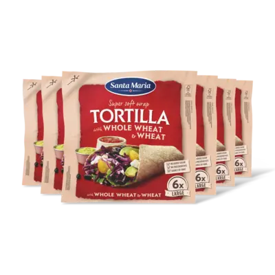pdp-image-Santa Maria Tortilla wraps volkoren 6x large 6-pack