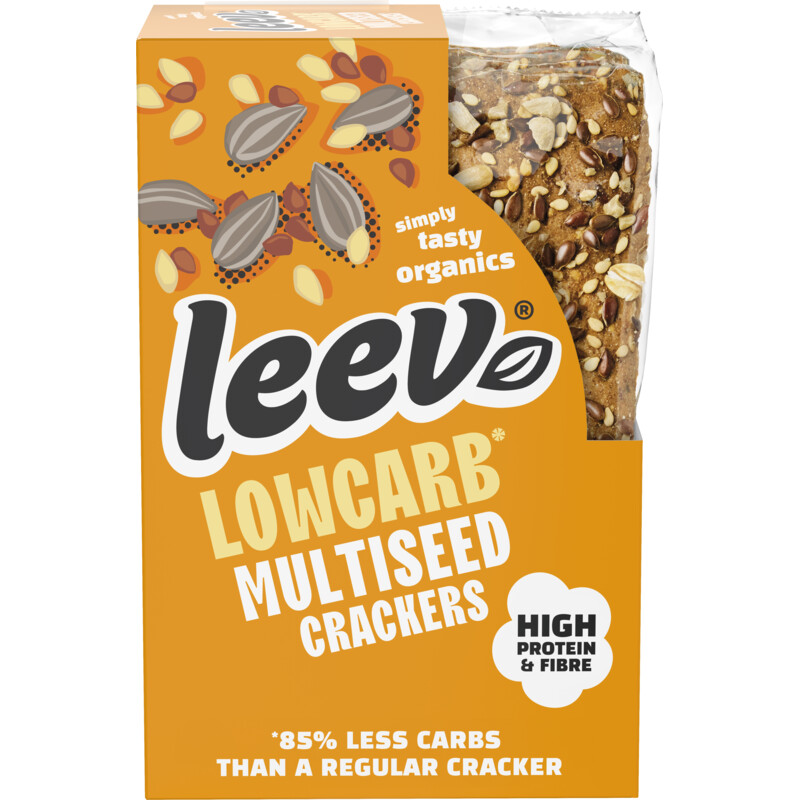 Een afbeelding van Leev Lowcarb crackers meerzaden