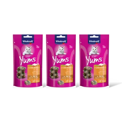 pdp-image-Vitakraft Cat yums met kip en kattengras 3-pack