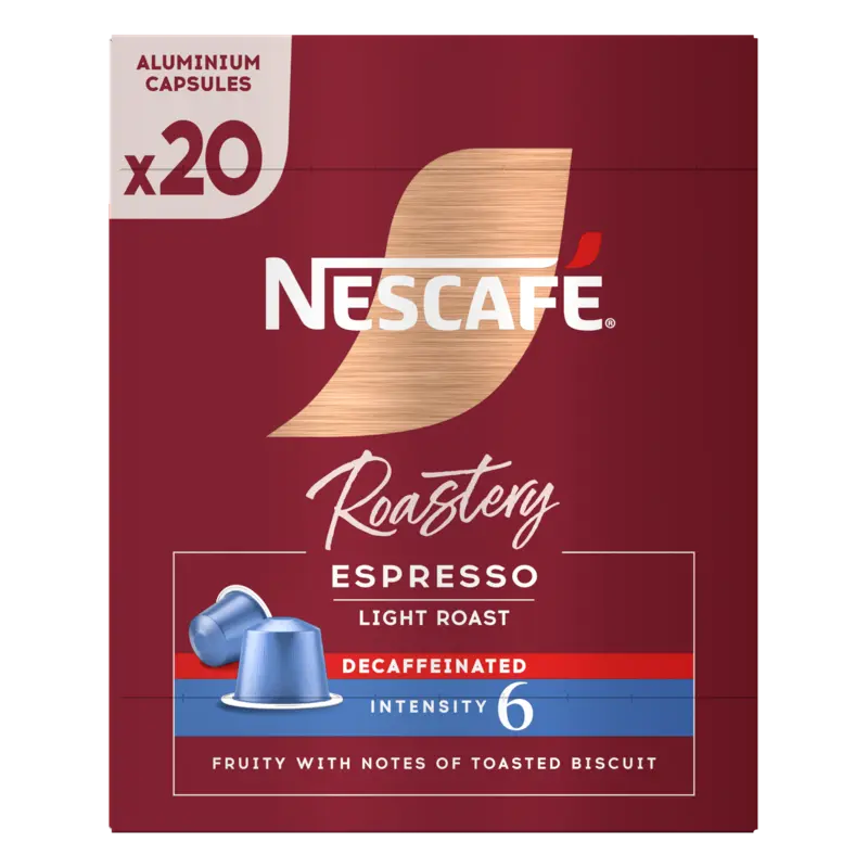 Nescafé Roastery espresso light decafe capsules