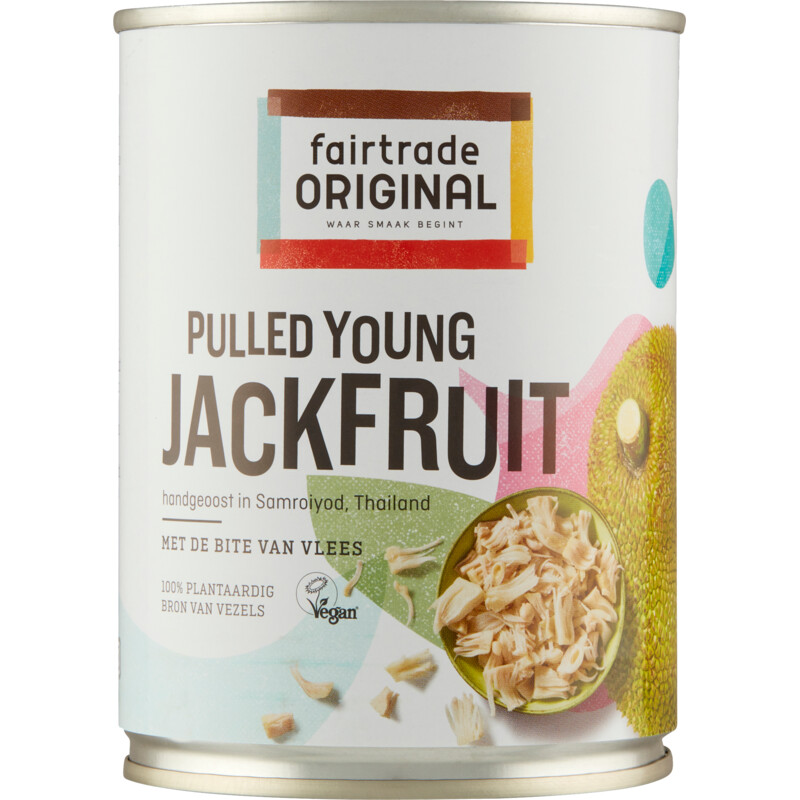 Een afbeelding van Fairtrade Original Pulled young jackfruit