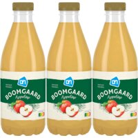 Een afbeelding van AH Boomgaard appelsap 3-pack