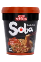 Nissin Soba cup noodles sukiyaki beef