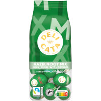 Een afbeelding van Delicata Paaseitjes hazelnoot mix melk, puur, wit