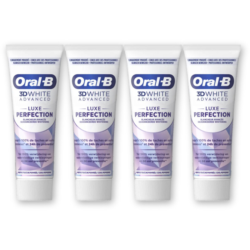 Oral-B 3D White luxe perfection 4-pack