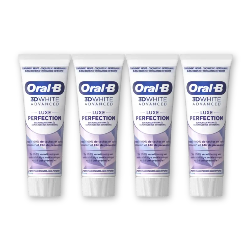 Oral-B 3D White luxe perfection 4-pack