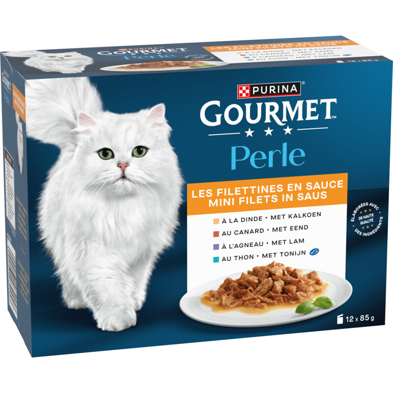 Een afbeelding van Gourmet Perle minifilets in saus eend tonijn lam