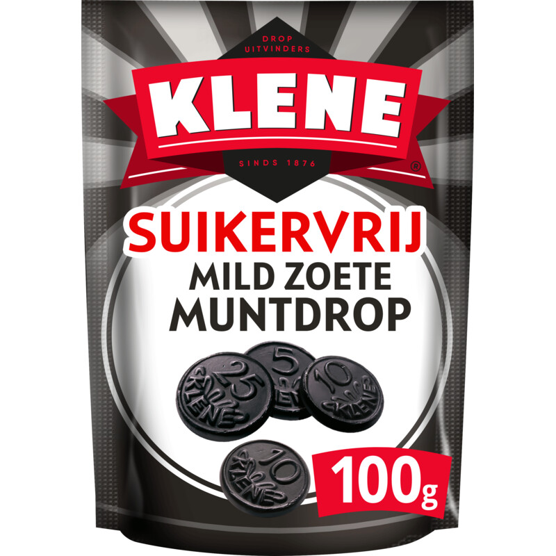 Een afbeelding van Klene Suikervrij mild zoete muntdrop