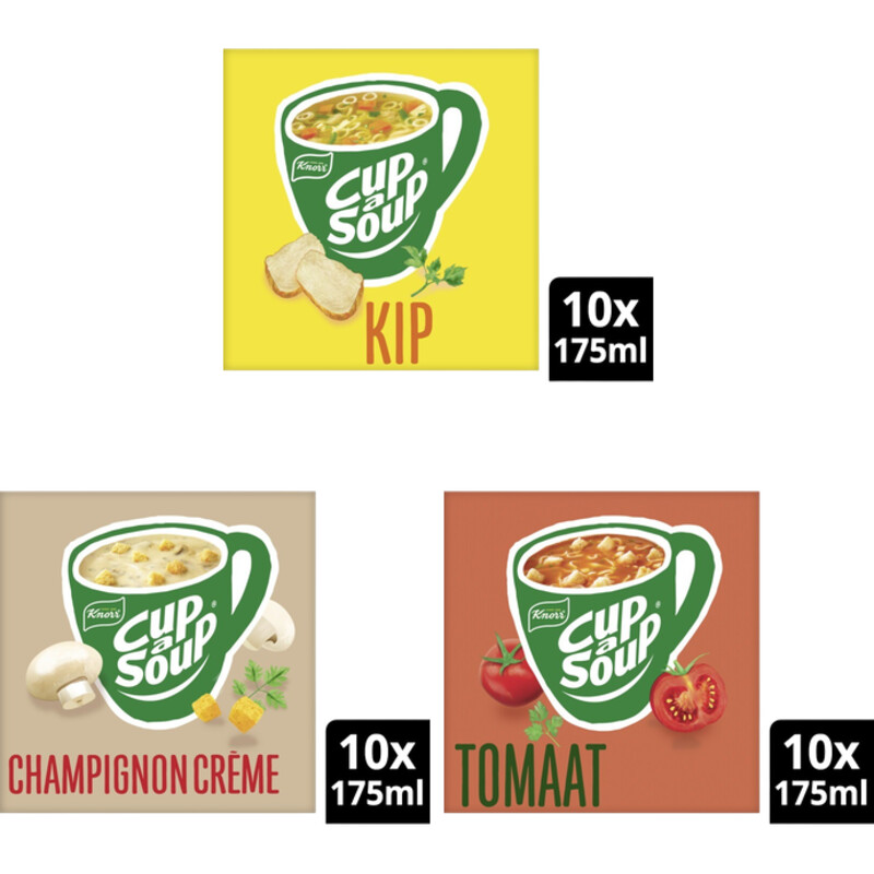 Knorr Kip, tomaat en champignon 3x 10-pack