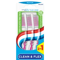 Aquafresh Clean & flex medium tandenborstel
