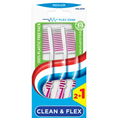 pdp-image-Aquafresh Clean & flex medium tandenborstel