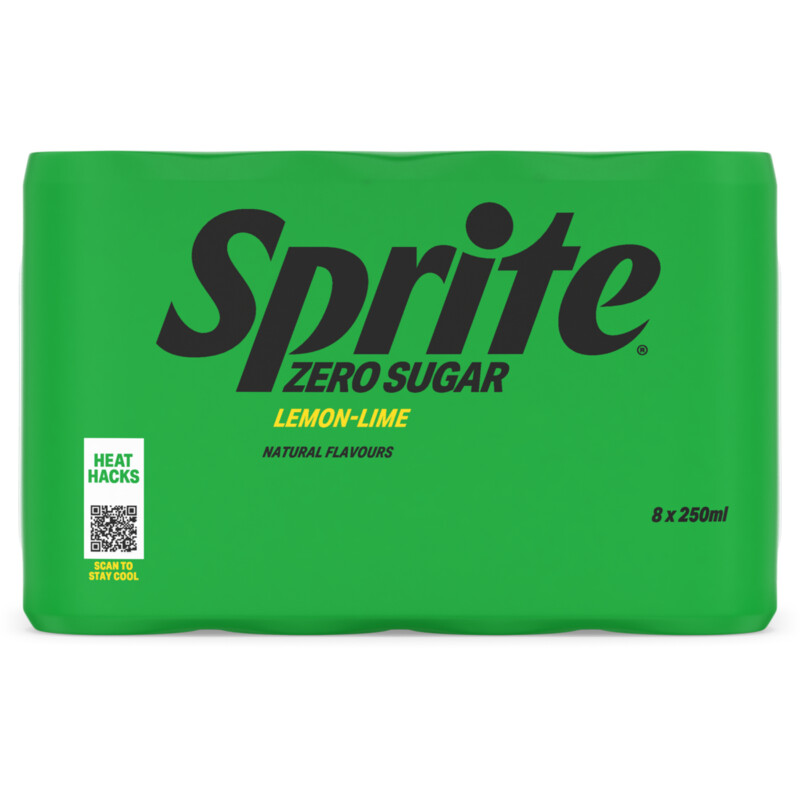 Een afbeelding van Sprite Lemon lime zero sugar 8-pack bel