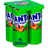 Een afbeelding van Fanta Exotic zero sugar 4-pack