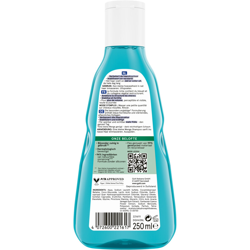 Een afbeelding van Guhl Langdurig volume shampoo
