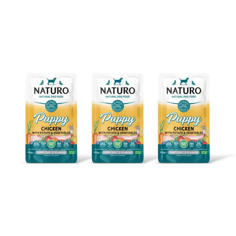 Puppy grain free chicken potatoes 3-pck
