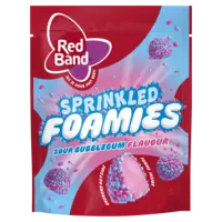 Red Band Sprinkled foamies sour bubblegum
