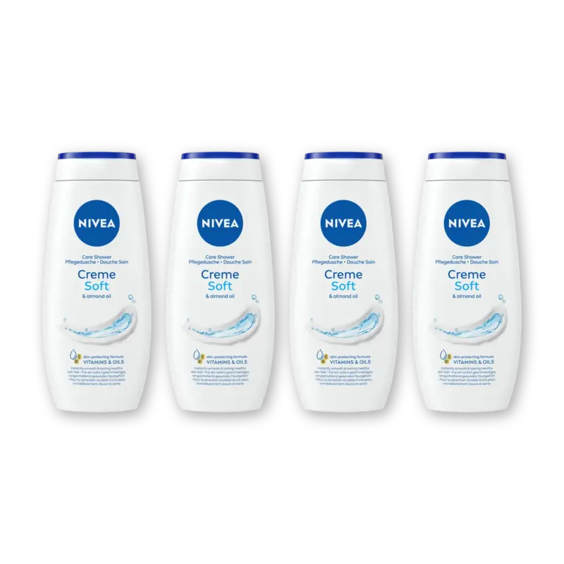 NIVEA Creme soft douchecreme 4-pack
