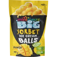 Mini Melts Ice cream sorbet balls mango