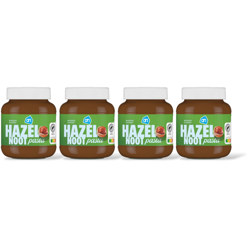 AH Hazelnootpasta zndr toegvoegd suiker 4pk