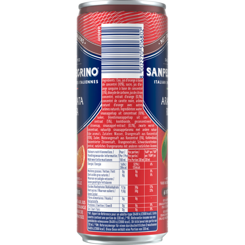 Een afbeelding van S. Pellegrino Aranciata rossa