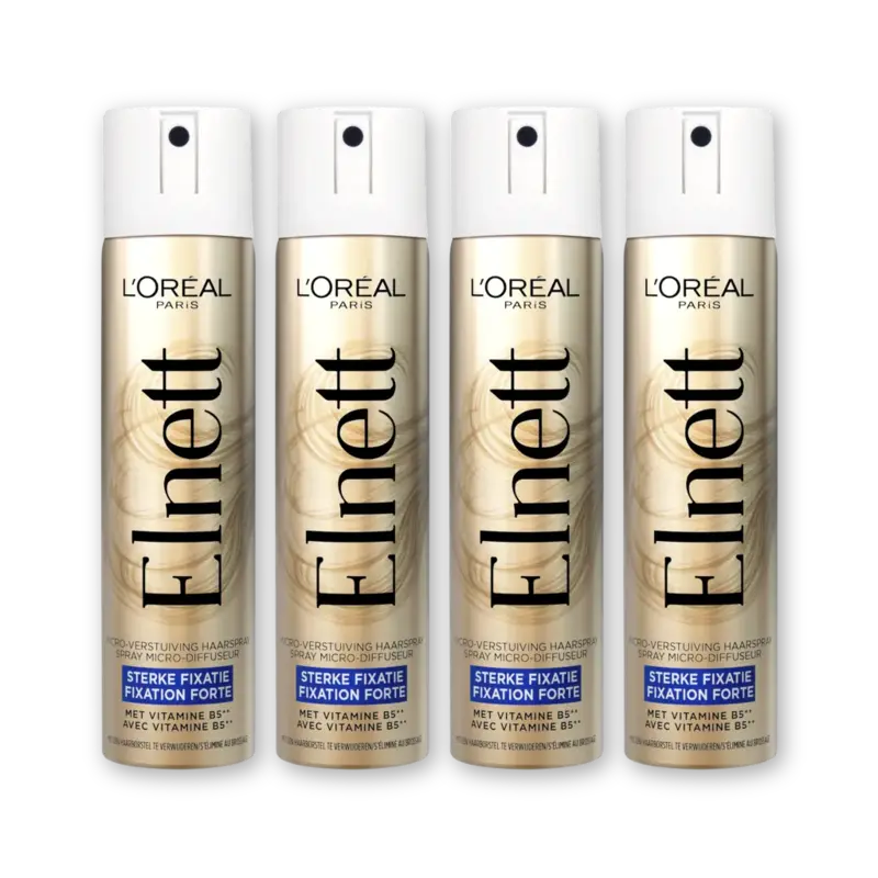 Elnett Satin sterke fixatie haarspray 4-pack