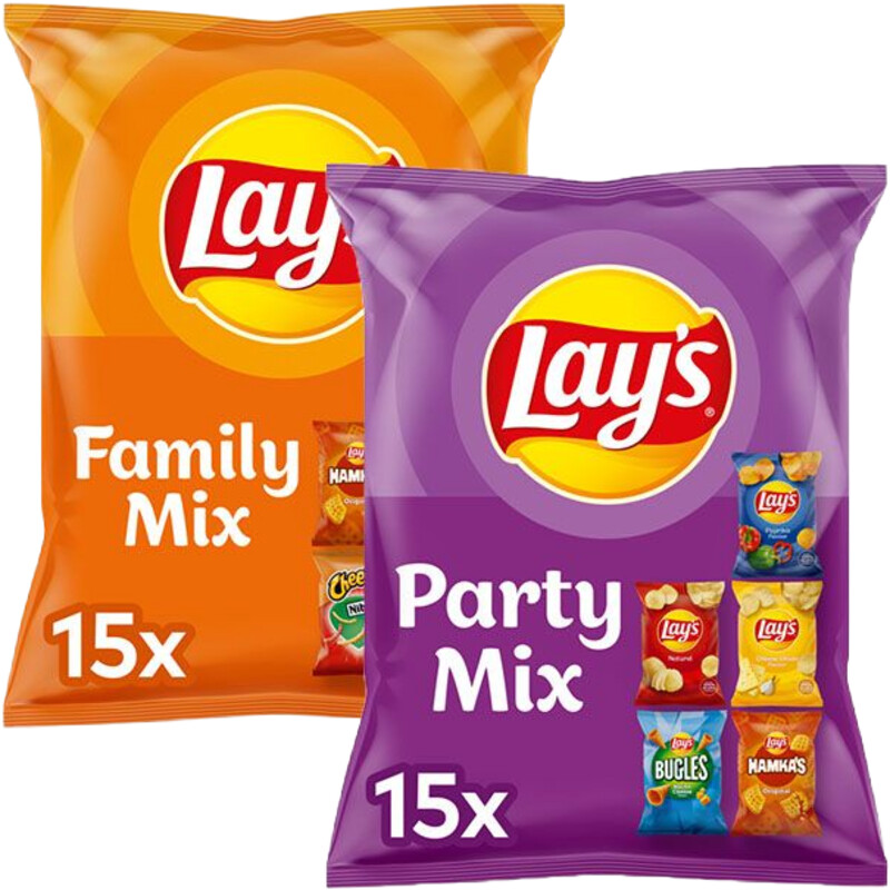 Een afbeelding van Lay's chips feest & borrel uitdeel pack