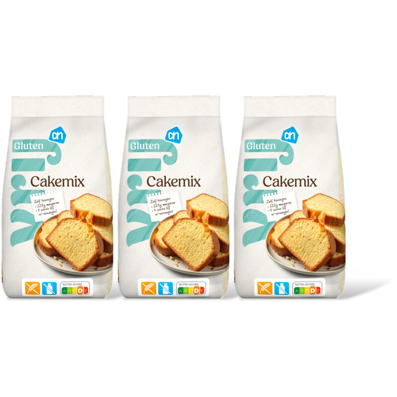 AH Glutenvrij Cakemix 3-pack