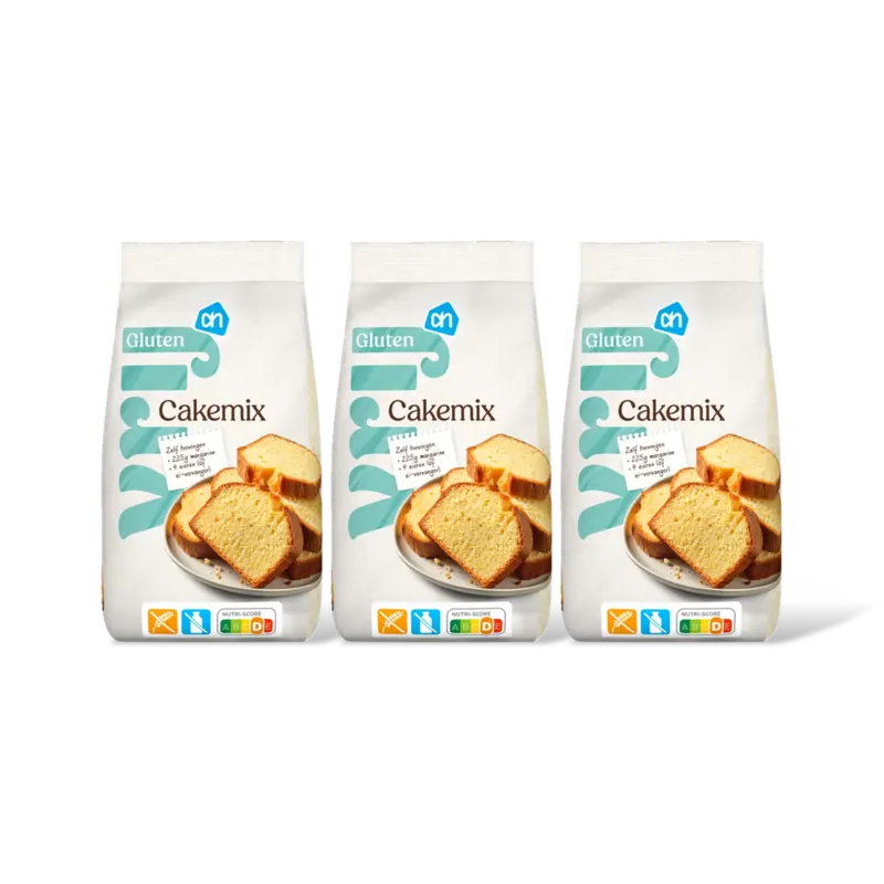 AH Glutenvrij Cakemix 3-pack