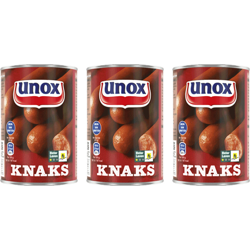 Een afbeelding van Unox Knaks 3-pack