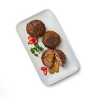 Een afbeelding van AH Gevulde gehaktballen met satesmaak