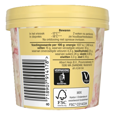 pdp-image-AH Witte chocolade roomijs aardbeiensaus