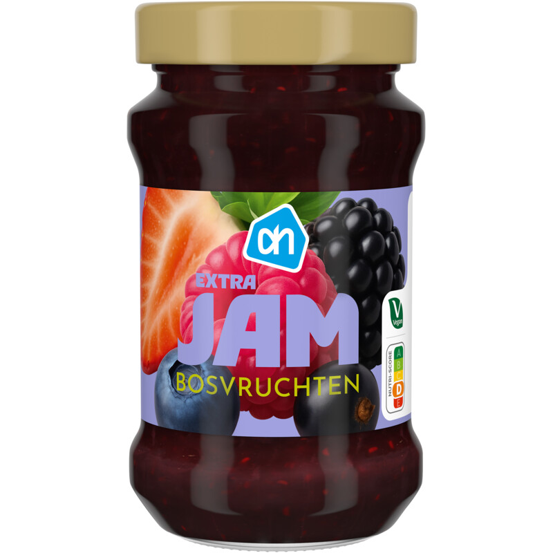 Een afbeelding van AH Extra jam bosvruchten