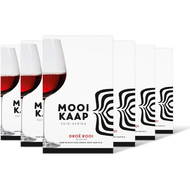 Mooi Kaap Droë Rooi Wijntap 6-pack