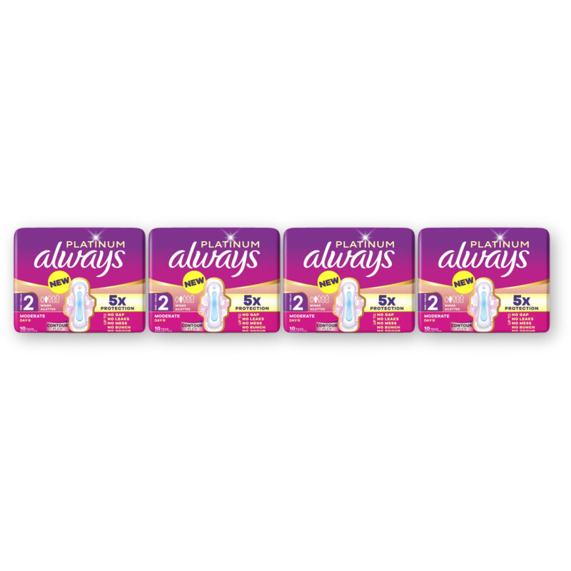 Always Maandverband Platinum Long 4-pack