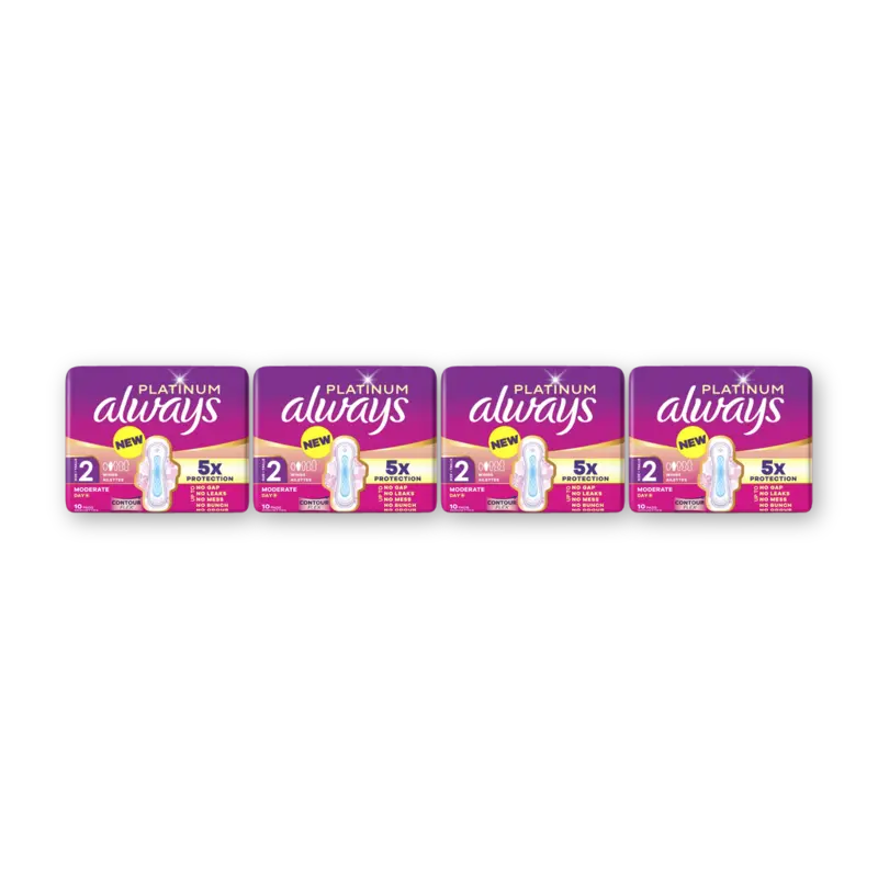 Always Maandverband Platinum Long 4-pack