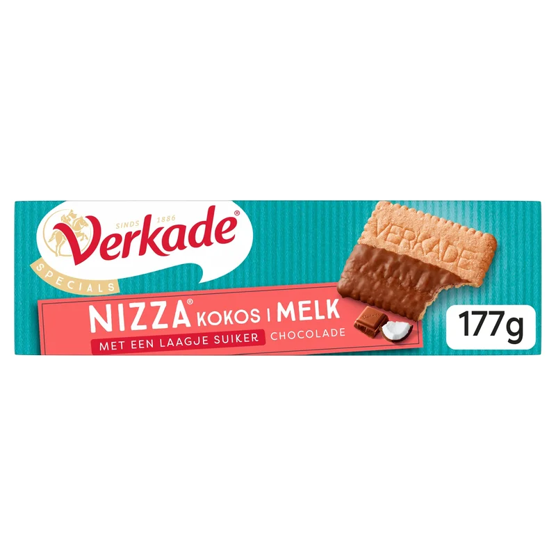 Verkade Nizza kokos melk chocolade