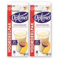Optimel Drinkyoghurt mango passievrucht 2-pack