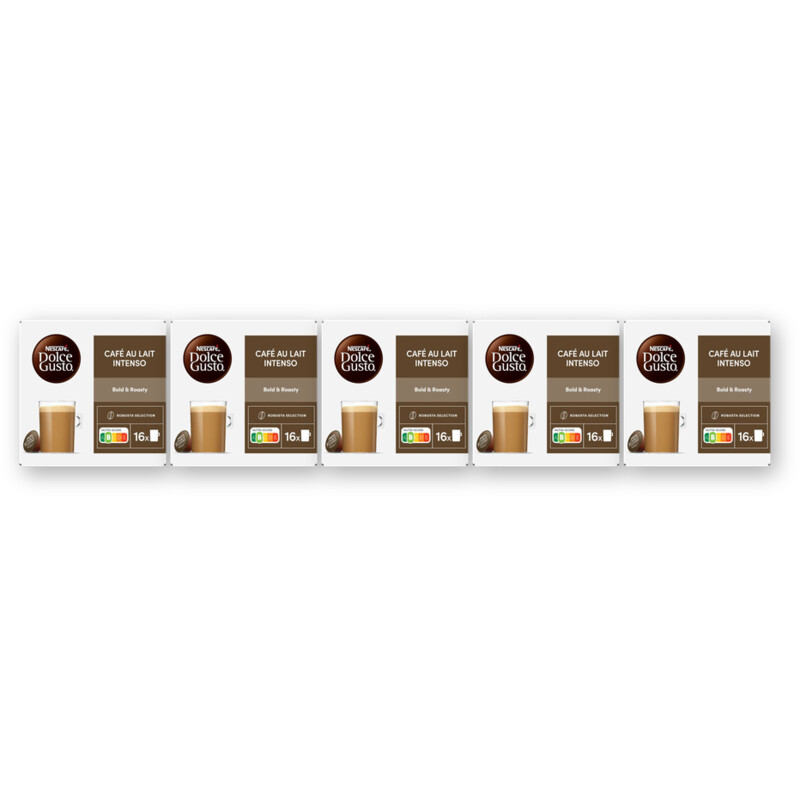 Nescafé Dolce Gusto Cafe au lait intenso capsules 5-pack
