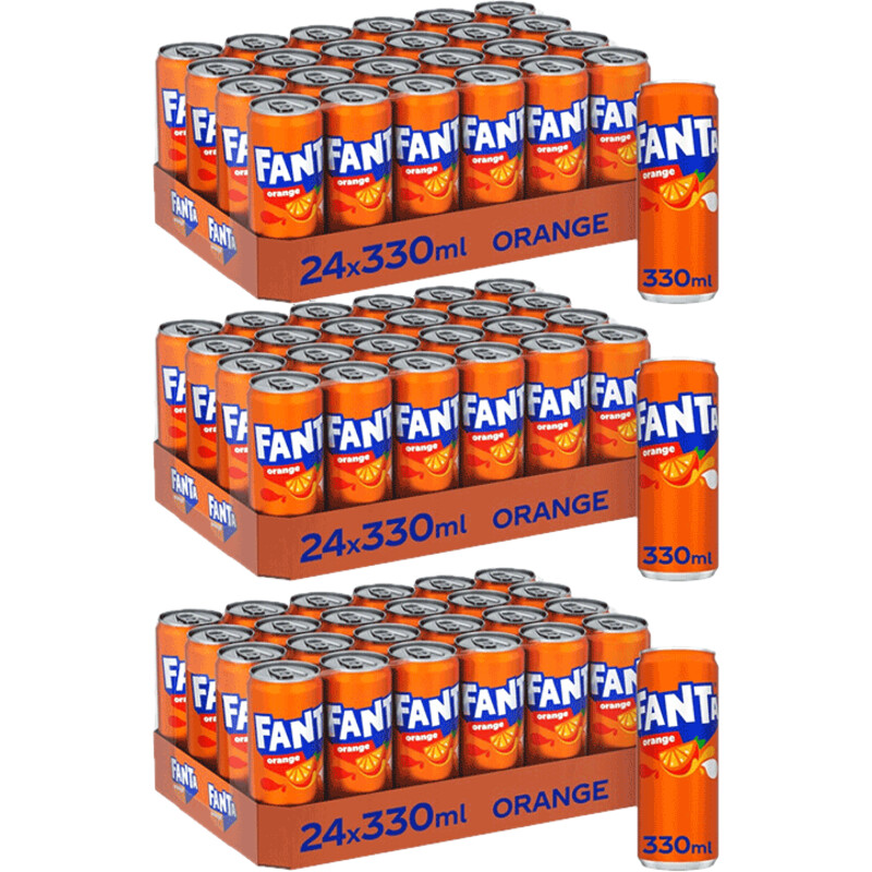 Een afbeelding van Fanta Orange 3-tray pakket